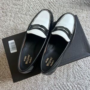 G.H. Bass & Co. Black and White Loafers
